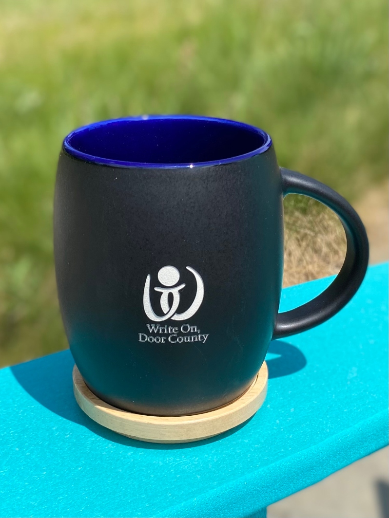 Coffee Mug with Wood Lid/Coaster